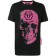 Philipp Plein Skull T-shirt Men 0233 Black+fuchsia Clothing T-shirts Free Delivery