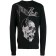 Philipp Plein Printed Sweatshirt Men 02 Black Clothing Sweatshirts 100% Top Quality