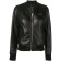 Philipp Plein Zip Front Jacket Women 02 - Black Clothing Leather Jackets Luxuriant In Design