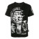 Philipp Plein Graphic Skull T-shirt Men 0201 Black White Clothing T-shirts Uk Official Online Shop