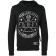 Philipp Plein Printed Logo Hoodie Men 0201 Black/white Clothing Hoodies Newest Collection