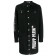 Philipp Plein Longline Logo Coat Men 02 Black Clothing Single-breasted Coats Glamorous