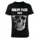Philipp Plein Skull T-shirt Men 0201 Black / White Clothing T-shirts Store