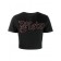 Philipp Plein Beaded Logo T-shirt Women 02 Black Clothing T-shirts & Jerseys Discountable Price