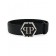 Philipp Plein Branded Buckle Belt Men 02 Black Accessories Belts Collection