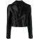 Philipp Plein Lace-up Biker Jacket Women 02 Black Clothing Leather Jackets Authorized Site
