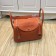 Hermes Lindy 30cm Handbag Orange Silver