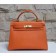 Hermes Kelly 32cm Epsom Leather Handbag Orange Gold