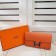 Hermes Constance Wallet Togo Leather Orange
