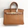 Hermes Birkin 25cm Handbag 6068 light coffee golden