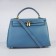 Hermes Kelly 32cm Togo Leather handbag blue/golden