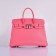 Hermes Birkin 35cm Togo leather Handbags Lip Pink Silver
