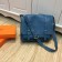 Hermes Steve Men Crossbody Leather Bag Blue