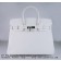 Hermes Birkin 35cm Togo leather Handbags white silver