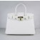 Hermes Birkin 30cm Togo leather Handbags white golden