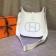 Hermes Evelyne III Togo Leather Crossbody Bag White
