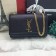 YSL Caviar Leather Chain Bag 22cm Black Gold