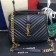 YSL Top Handle Shoulder Bag 24cm Black Gold