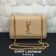 YSL Caviar Leather Chain Bag 22cm Apricot Gold