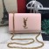 YSL Smooth Leather Chain Bag 22cm Light Pink